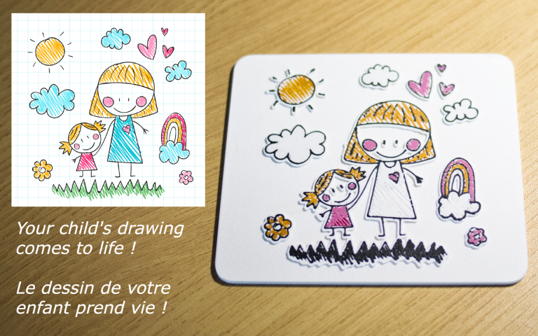 Dessin d'enfant en 3D