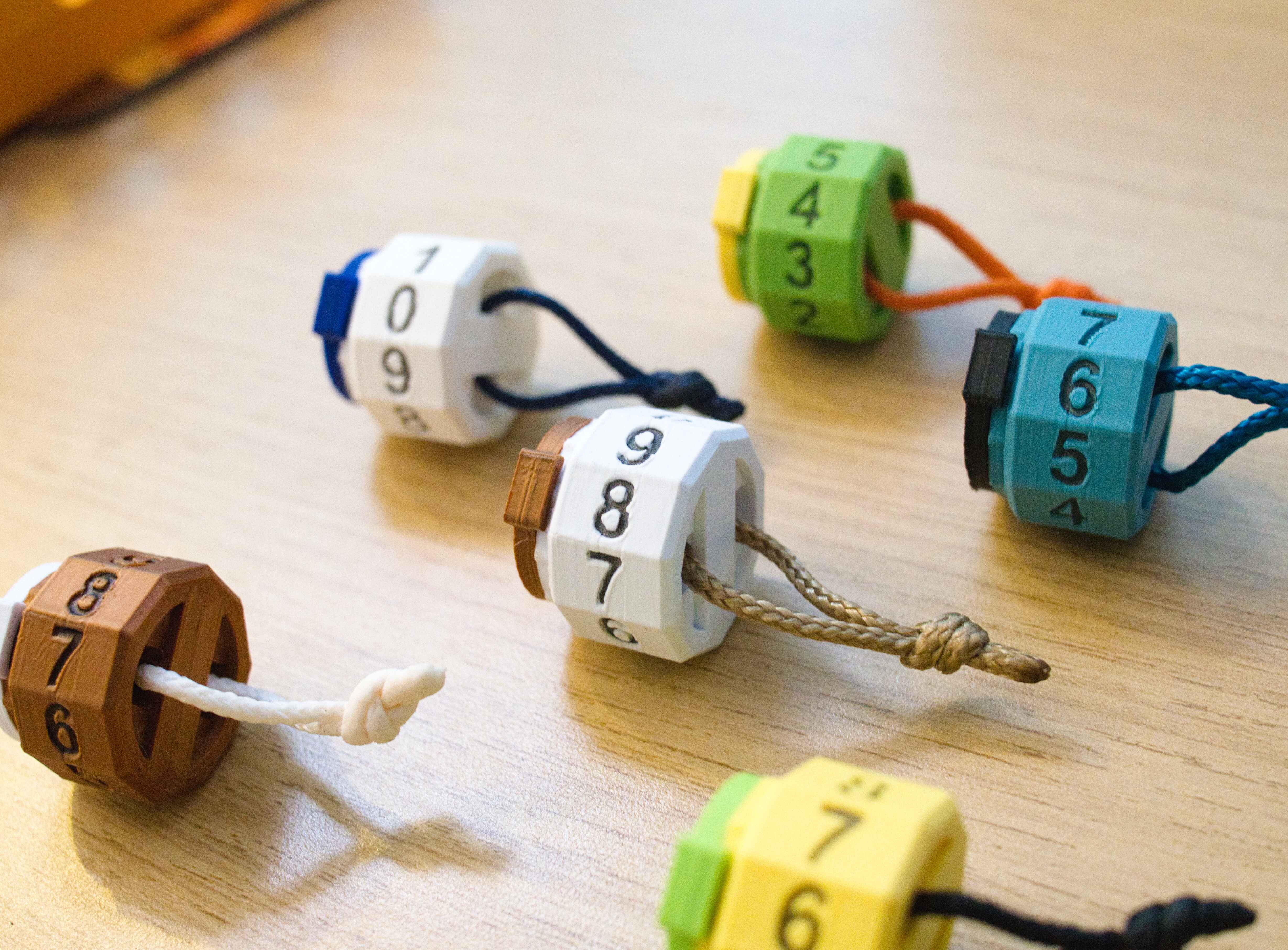 Compteur de points à 1 roue - Cordelette